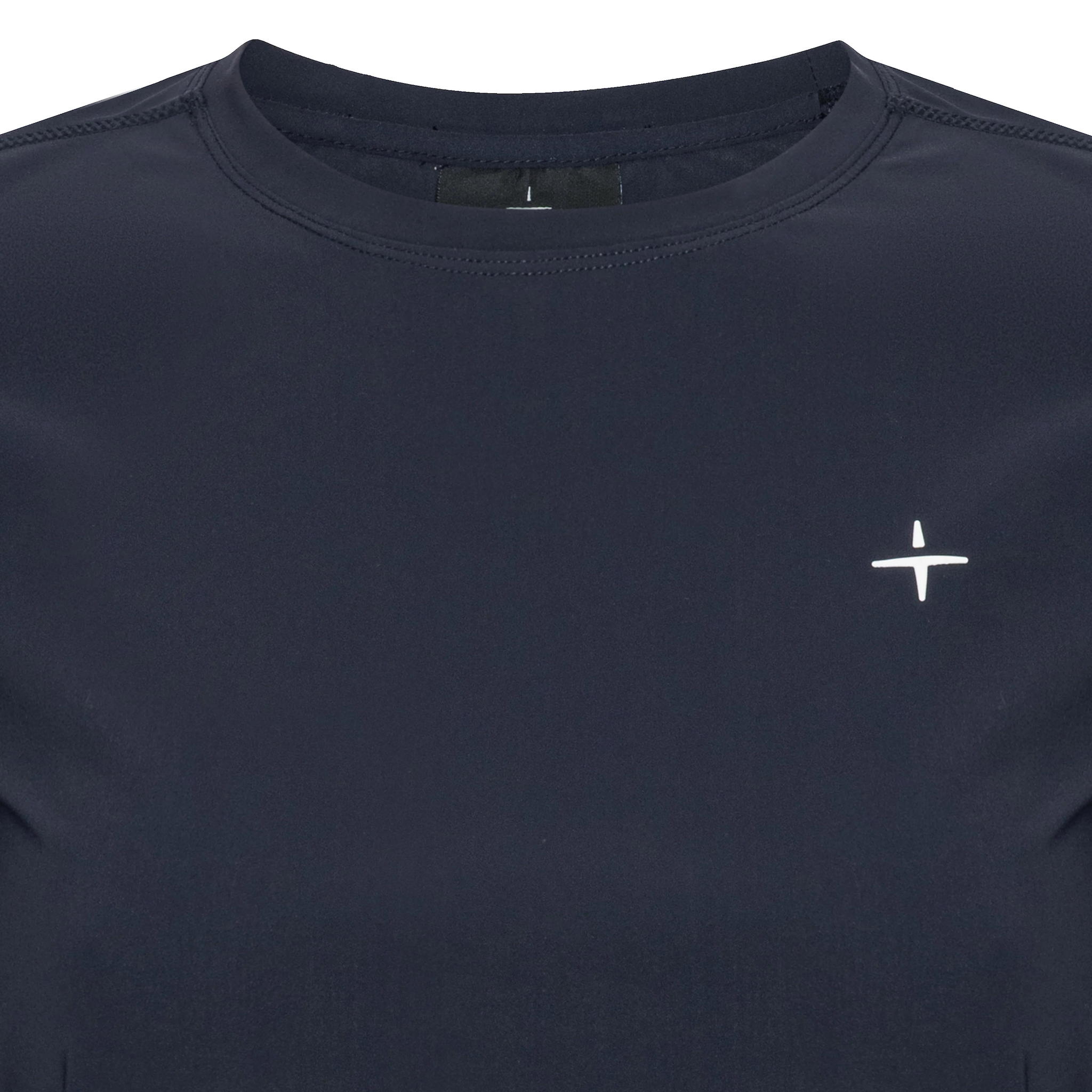 Trolle Ladies Perforated Long Sleeve T-Shirt in Navy, a breathable long sleeve training top.