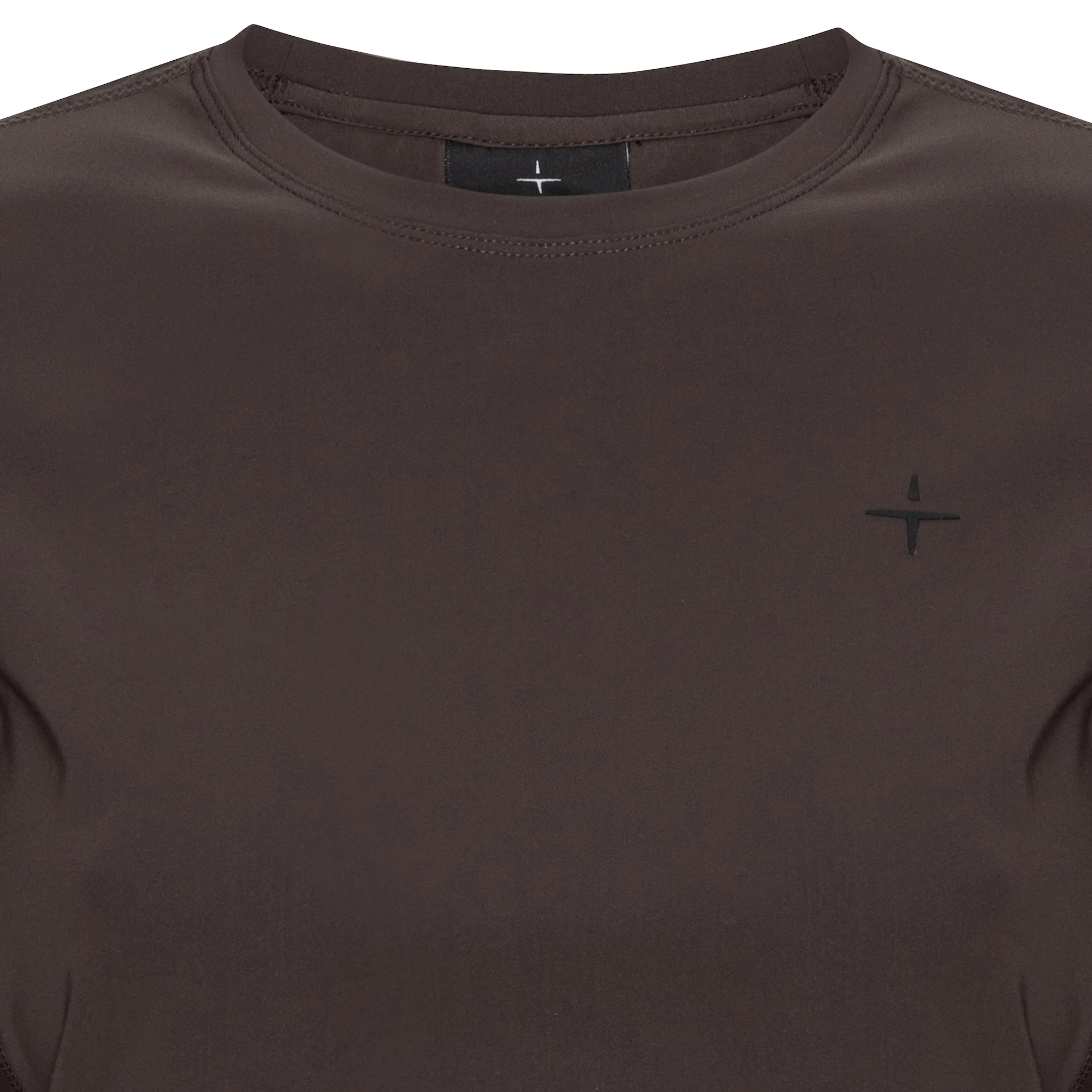 Trolle Ladies Perforated Long Sleeve T-Shirt in Terra Brown, a breathable long sleeve training top.