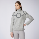 Vestrum Ladies Linyi Turtle Neck Sweater in pearl grey, a soft ladies turtle neck sweater with a cosy roll neck.