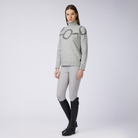 Vestrum Ladies Linyi Turtle Neck Sweater in pearl grey, ladies turtle neck sweater for competitions and off-horse style.