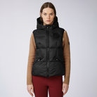 Vestrum Ladies New Jersey Vest in black, a sleeveless quilted gilet for ladies with signature Vestrum styling.