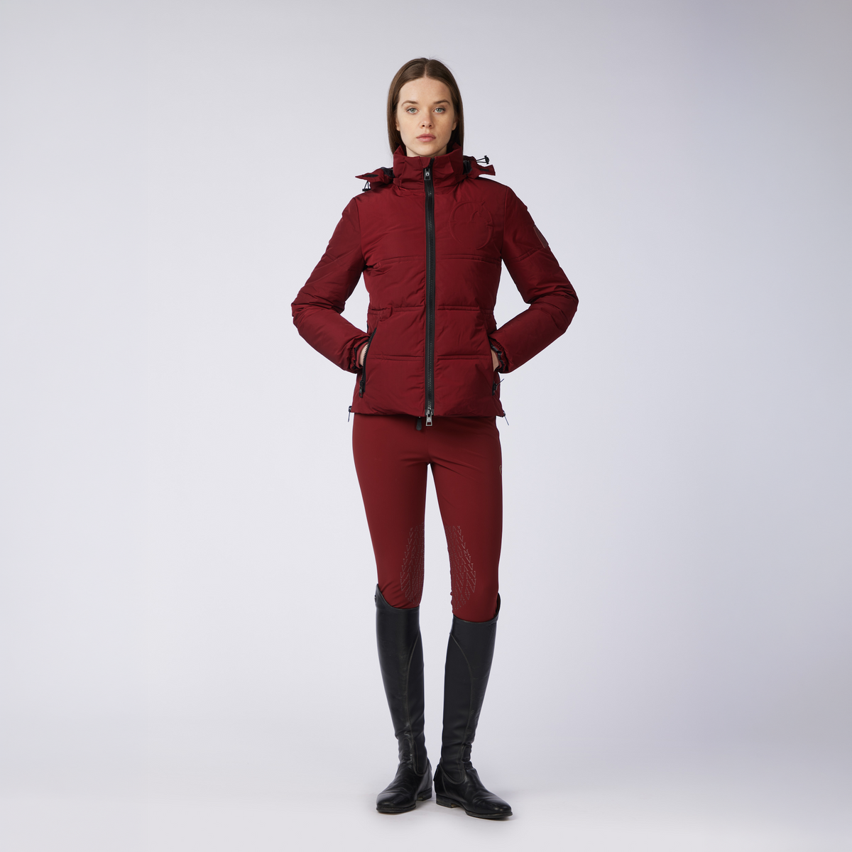 Vestrum Ladies Rovaniemi Puffer Jacket in amaranth red, a lightweight quilted puffer jacket for ladies with signature Vestrum styling.