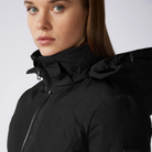 Vestrum Ladies Rovaniemi Puffer Jacket in black, showing the padded quilted design and smart feminine cut.