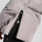 Vestrum Ladies Rovaniemi Puffer Jacket in pearl grey, a warm equestrian puffer jacket ideal for riding and yard wear.