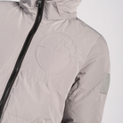 Vestrum Ladies Rovaniemi Puffer Jacket in pearl grey, premium Italian quilted jacket layered for cold-weather style.