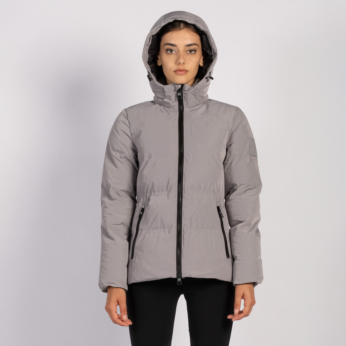 Vestrum Ladies Rovaniemi Puffer Jacket in pearl grey, ladies quilted puffer jacket with a flattering feminine fit.