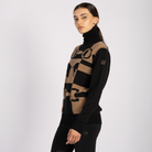 Vestrum Ladies Shenzen Turtle Neck Sweater in black and corten, premium Italian knitwear ideal for layering at the yard.