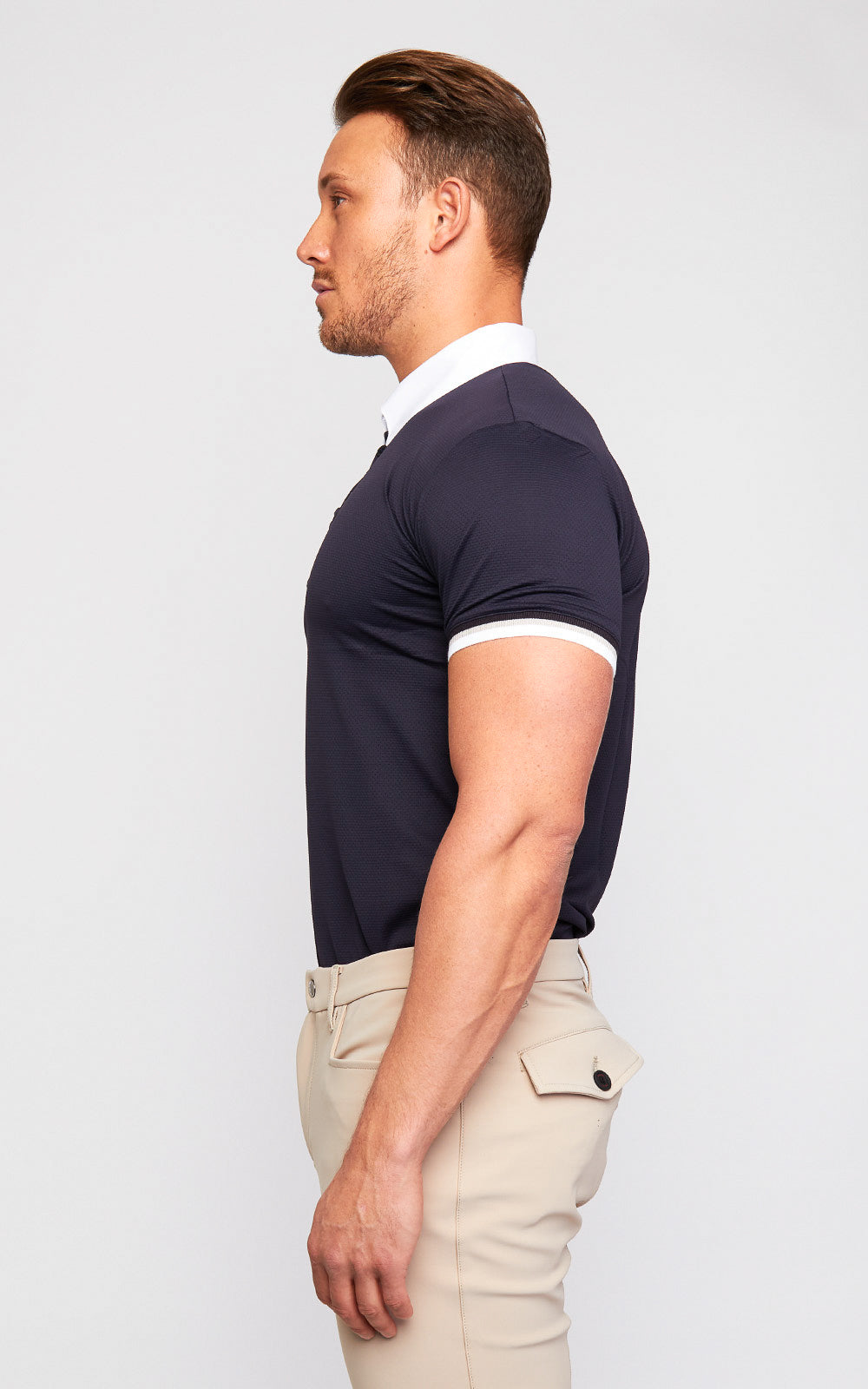 Mens Cavalleria Toscana 3 Stripe Polo - Espayo Equestrian