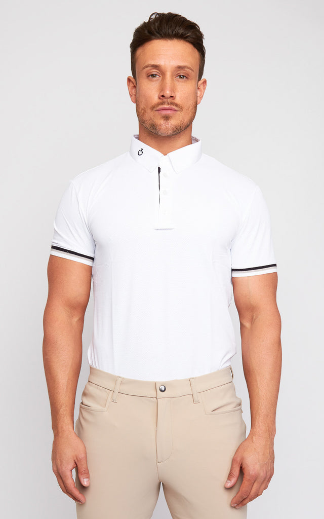 Mens Cavalleria Toscana 3 Stripe Polo - Espayo Equestrian