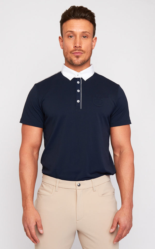 Mens Cavalleria Toscana Piquet Piping Polo - Espayo Equestrian