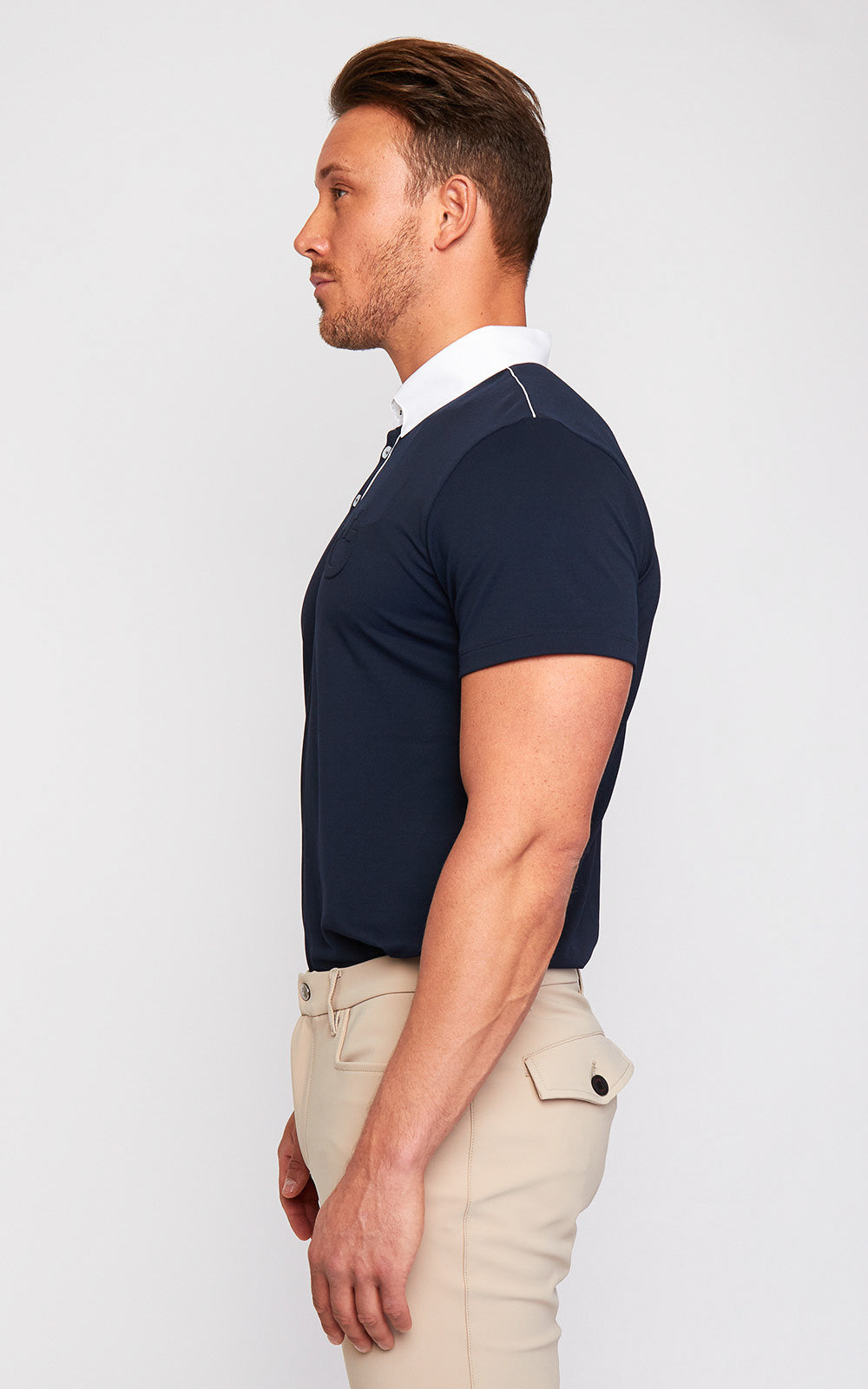 Mens Cavalleria Toscana Piquet Piping Polo - Espayo Equestrian