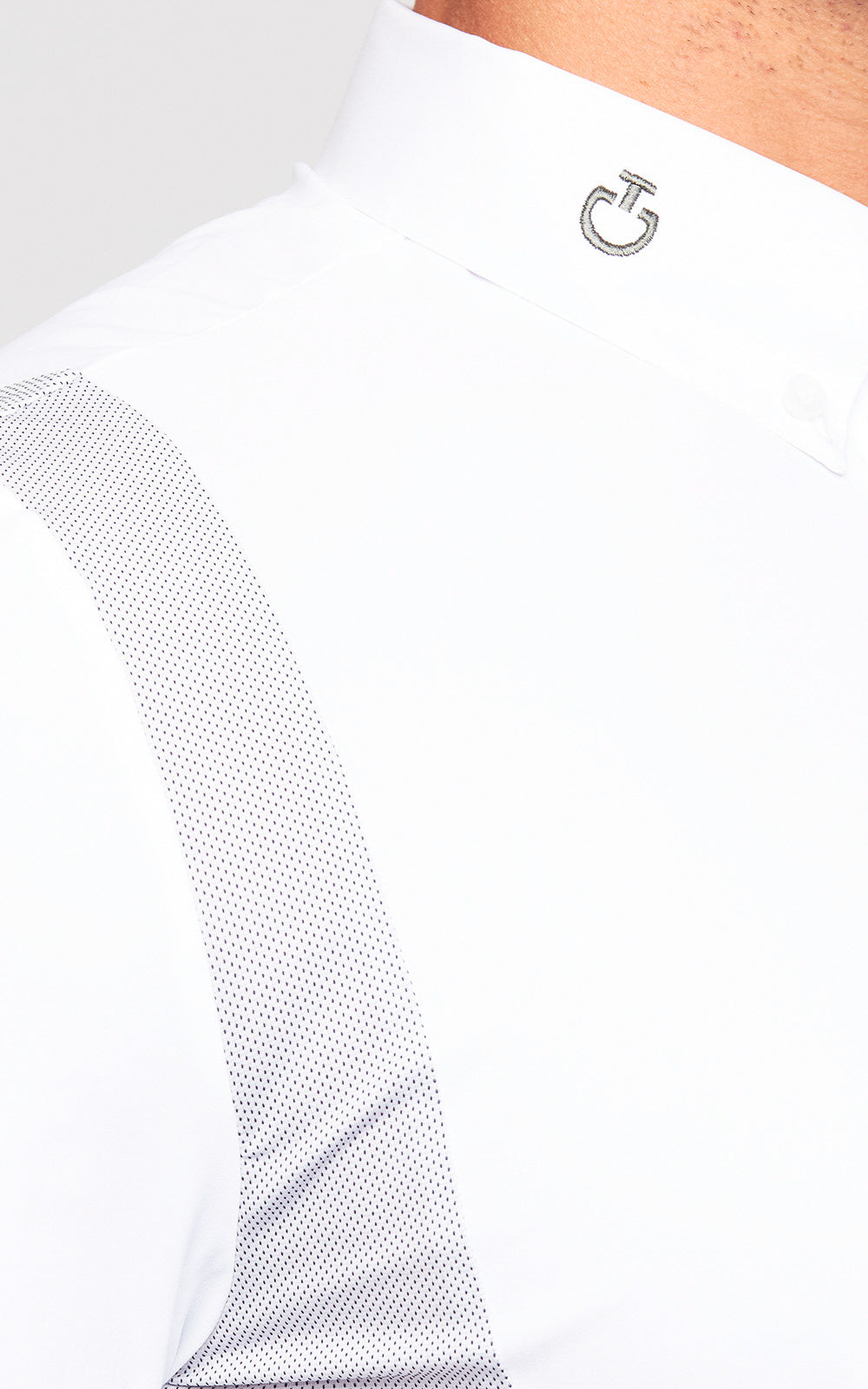 Mens Cavalleria Toscana Cotton Tech Competition Shirt Short Sleeve - Espayo Equestrian