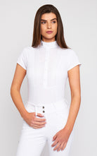 Ladies Cavalleria Toscana Short Sleeve Shirt With Bib