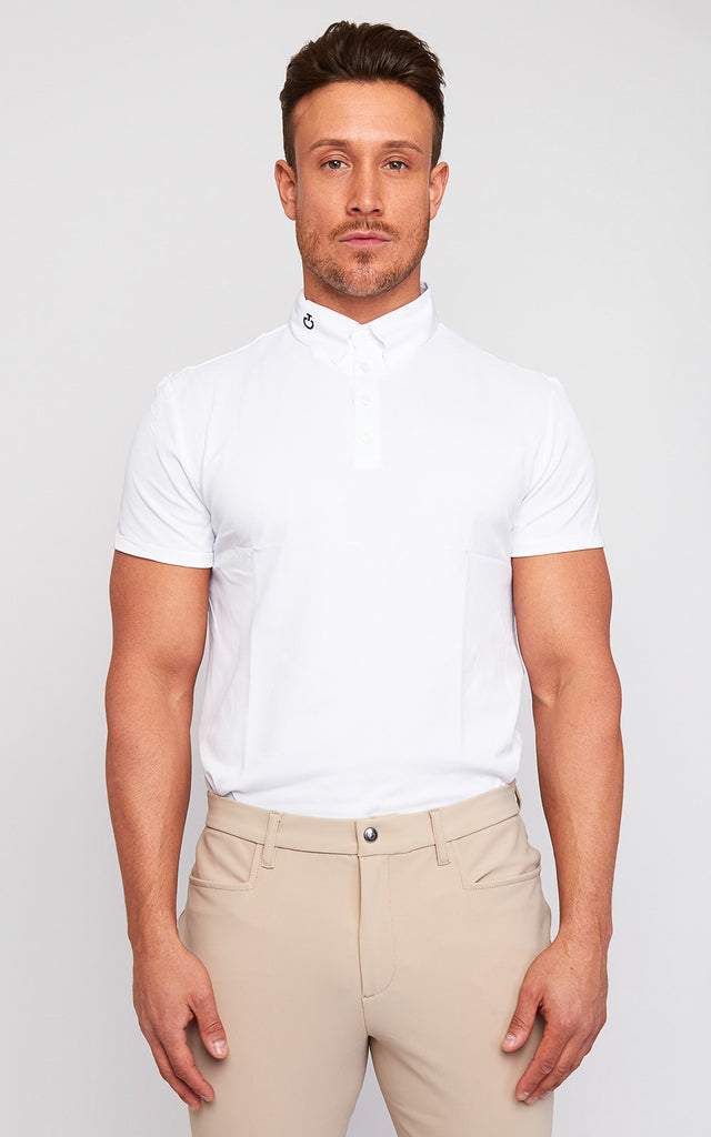 Mens Cavalleria Toscana Competition Polo il Techinal Pique Shirt