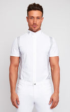 Mens Cavalleria Toscana Cotton Tech Competition Shirt Short Sleeve - Espayo Equestrian