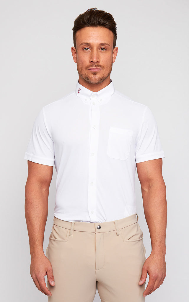 Mens Cavalleria Toscana Technical Piquet Competition Shirt
